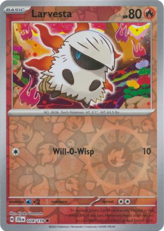 Journey Together - 028/159 - Larvesta (Reverse Holo)