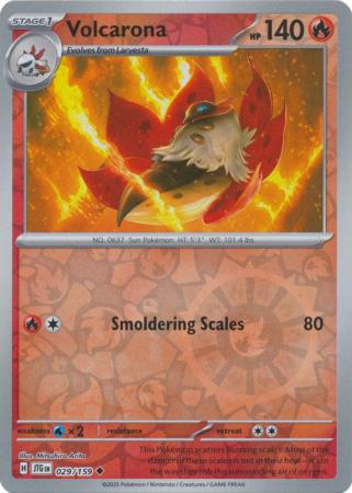 Journey Together - 029/159 - Volcarona (Reverse Holo)