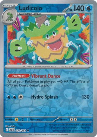 Journey Together - 037/159 - Ludicolo (Reverse Holo)