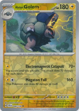 Journey Together - 046/159 - Alolan Golem (Reverse Holo)