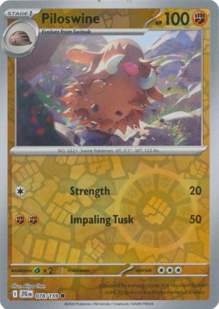 Journey Together - 078/159 - Piloswine (Reverse Holo)