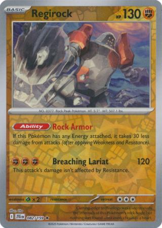 Journey Together - 082/159 - Regirock (Reverse Holo)