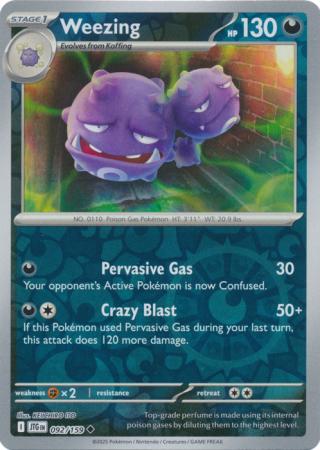 Journey Together - 092/159 - Weezing (Reverse Holo)