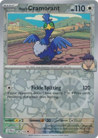 Journey Together - 138/159 - Hop's Cramorant (Reverse Holo)