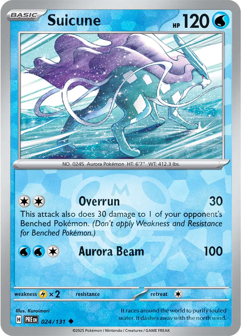 Prismatic Evolutions - 024/131 - Suicune (Master Ball Holo)
