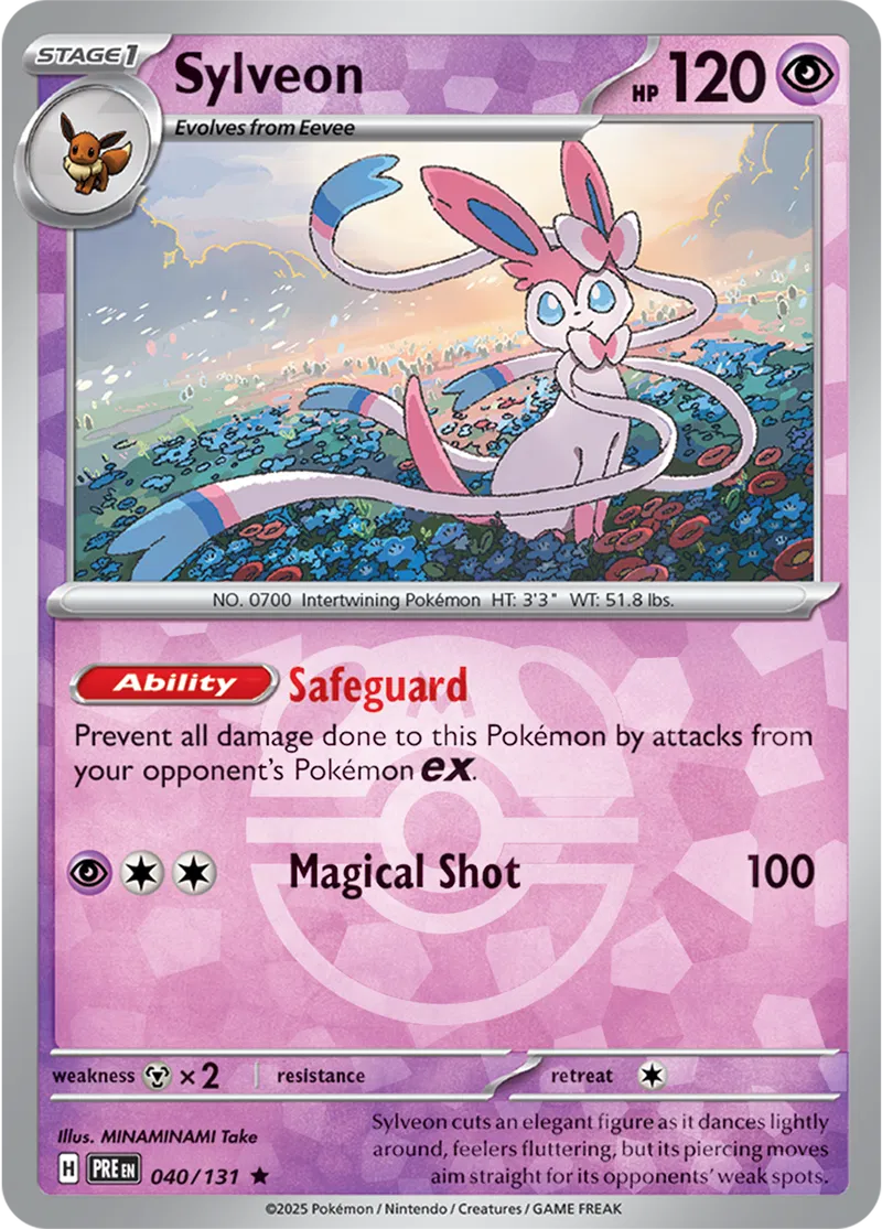 Prismatic Evolutions - 040/131 - Sylveon (Master Ball Holo)