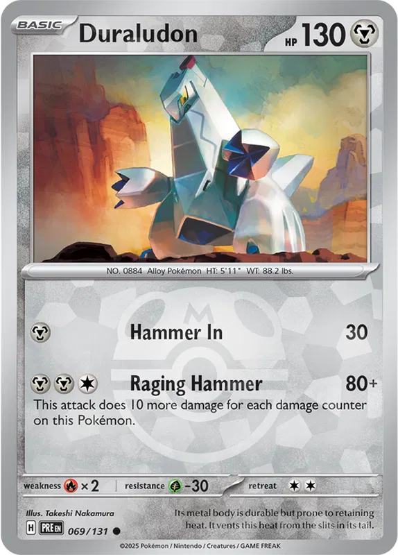 Prismatic Evolutions - 069/131 - Duraludon (Master Ball Holo)