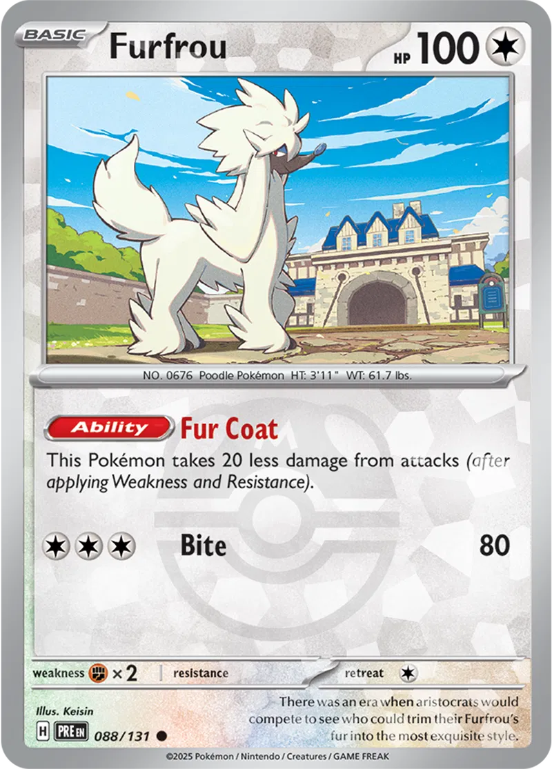 Prismatic Evolutions - 088/131 - Furfrou (Master Ball Holo)