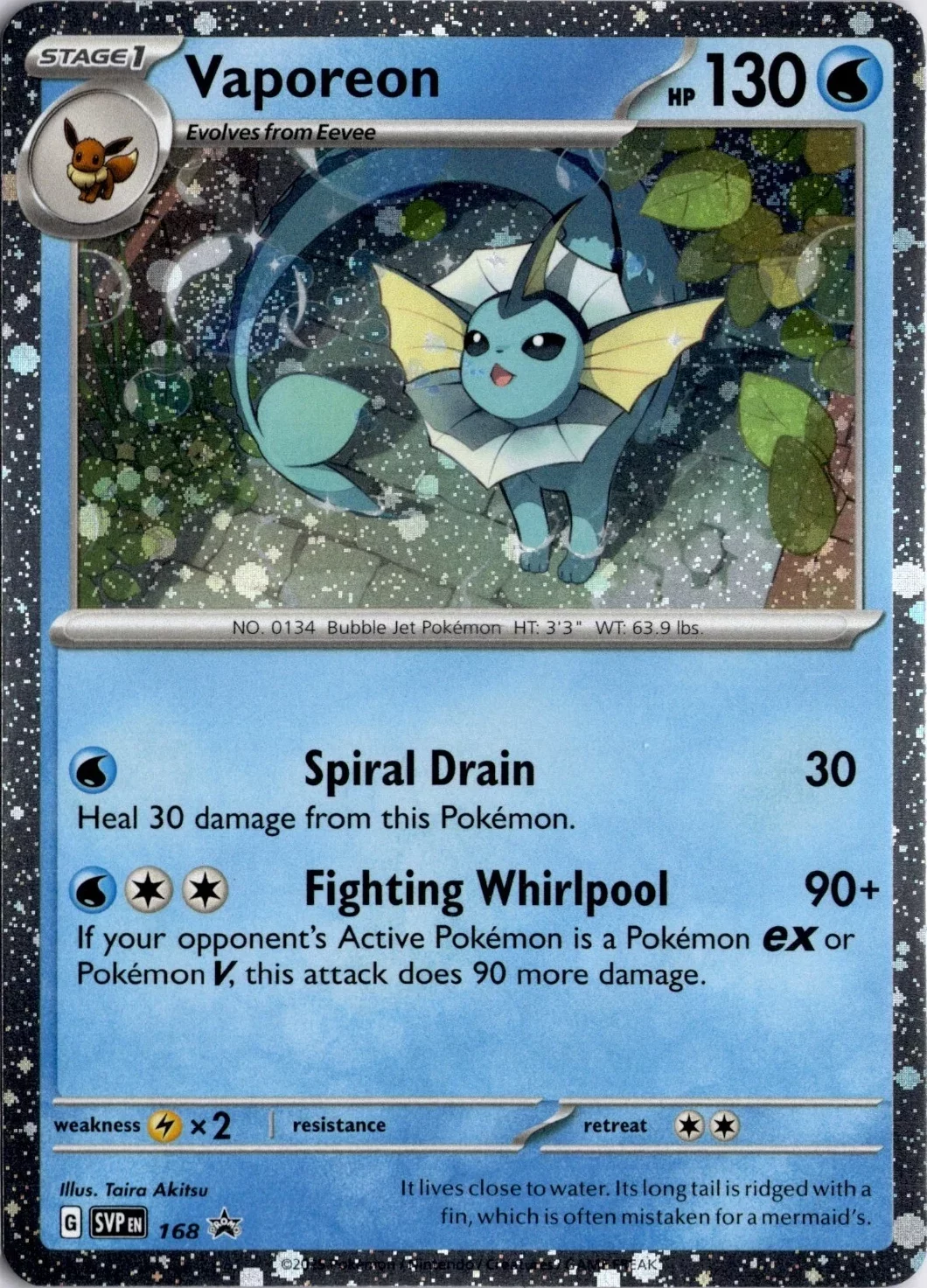 Scarlet & Violet Promos - SVP168 - Vaporeon (Cosmos Holo)