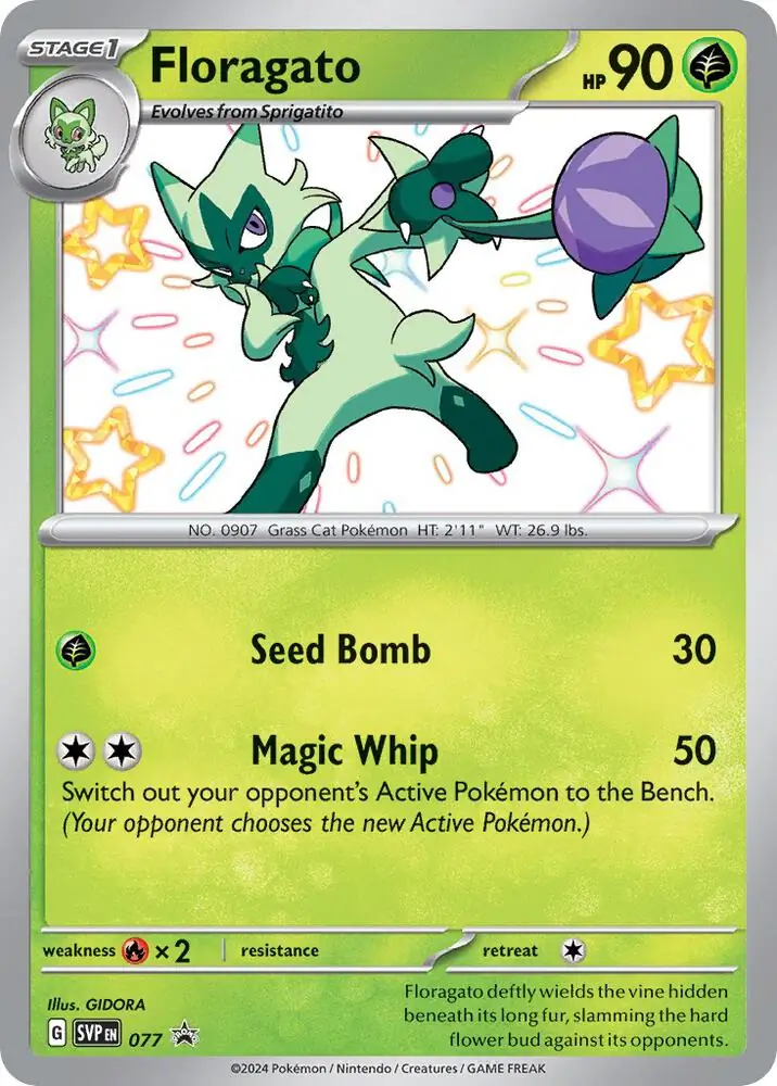 Karta Pokémon - Scarlet & Violet Promos - SVP077 - Floragato