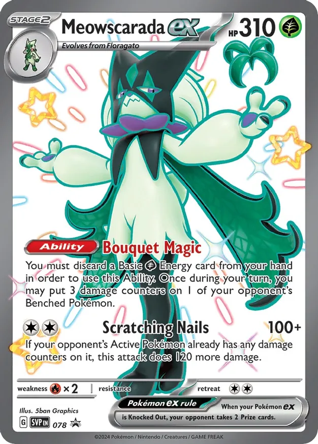 Karta Pokémon - Scarlet & Violet Promos - SVP078 - Meowscarada ex
