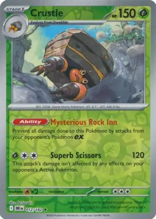 Destined Rivals - 012/182 - Crustle (Reverse Holo)