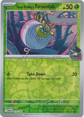Destined Rivals - 019/182 - Team Rocket's Tarountula (Reverse Holo)