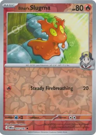Destined Rivals - 035/182 - Ethan's Slugma (Reverse Holo)