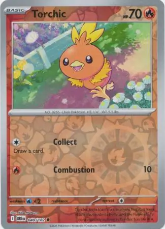 Destined Rivals - 040/182 - Torchic (Reverse Holo)
