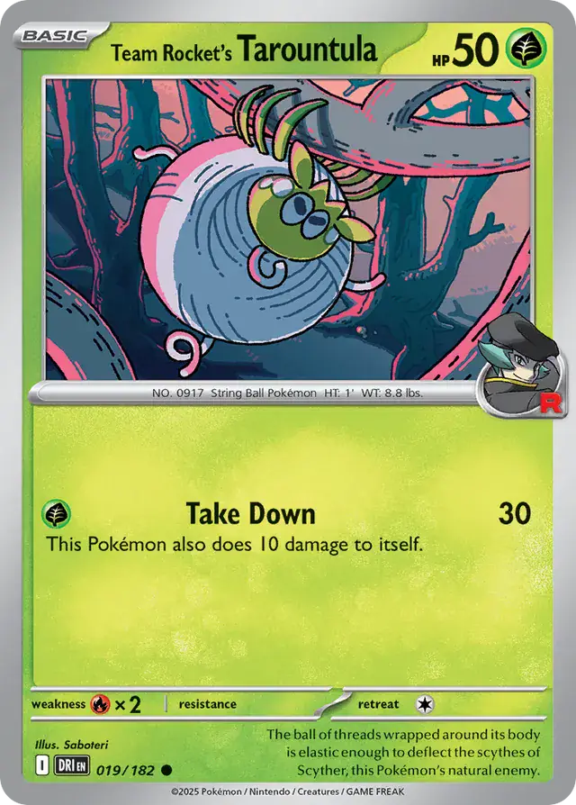 Destined Rivals - 019/182 - Team Rocket's Tarountula