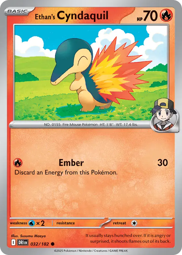 Destined Rivals - 032/182 - Ethan's Cyndaquil