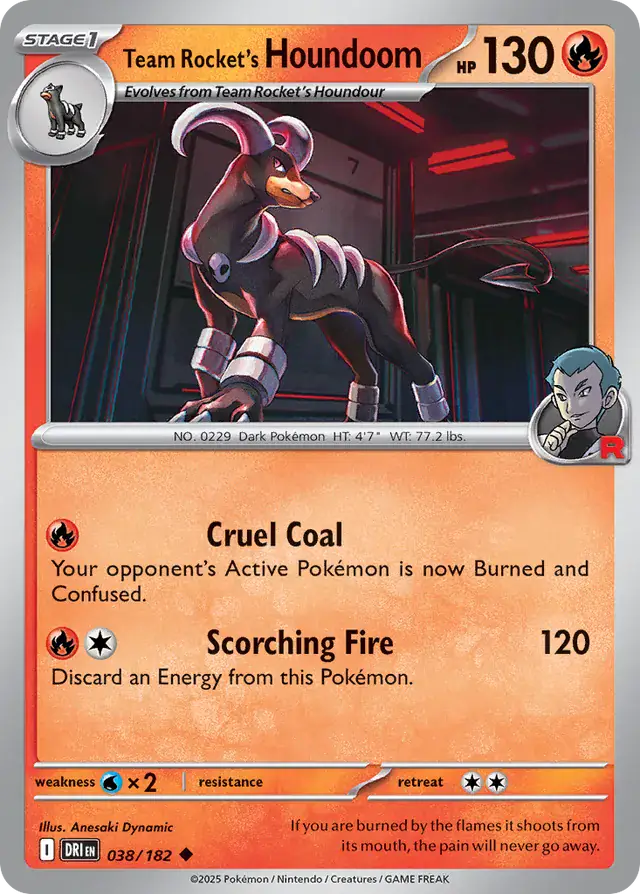 Destined Rivals - 038/182 - Team Rocket's Houndoom
