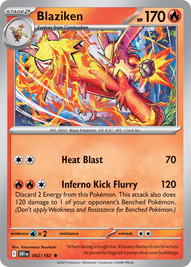 Destined Rivals - 042/182 - Blaziken (Holo)