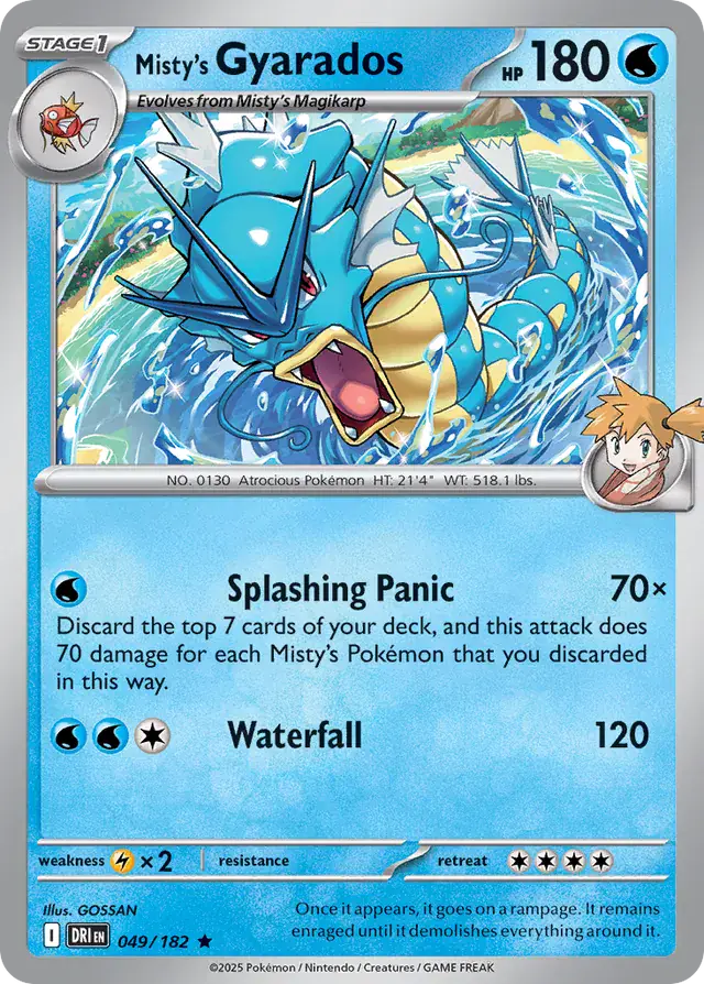 Destined Rivals - 049/182 - Misty's Gyarados (Holo)