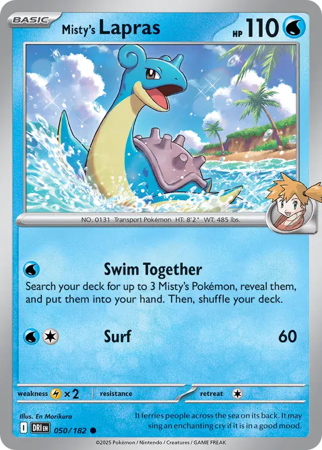Destined Rivals - 050/182 - Misty's Lapras