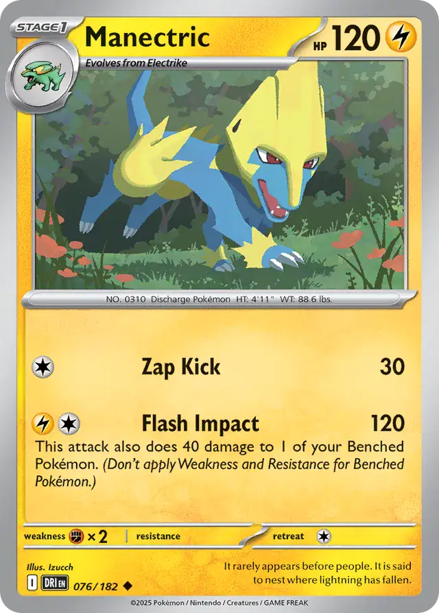 Destined Rivals - 076/182 - Manectric