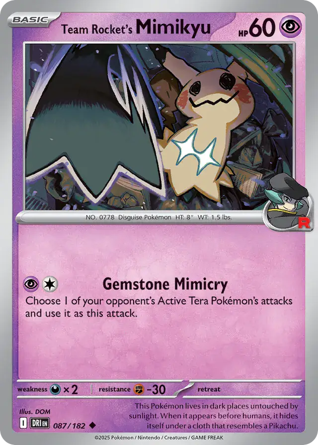 Destined Rivals - 087/182 - Team Rocket's Mimikyu