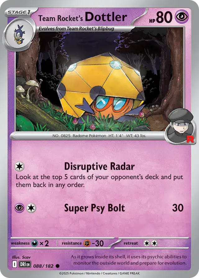 Destined Rivals - 088/182 - Team Rocket's Dottler