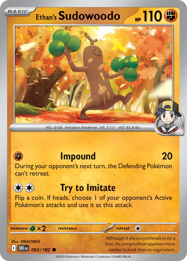 Destined Rivals - 093/182 - Ethan's Sudowoodo