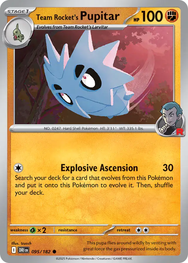 Destined Rivals - 095/182 - Team Rocket's Pupitar