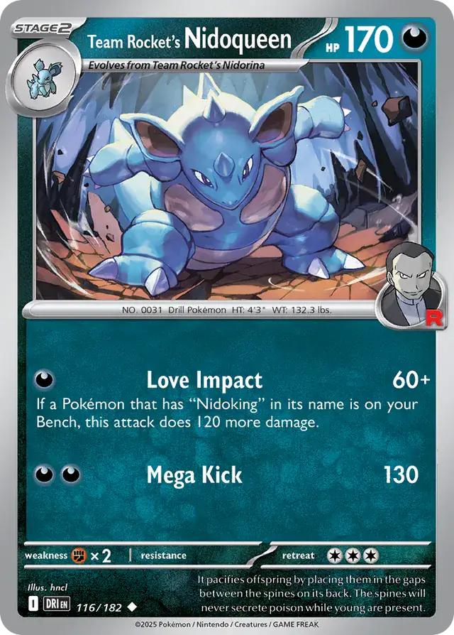 Destined Rivals - 116/182 - Team Rocket's Nidoqueen