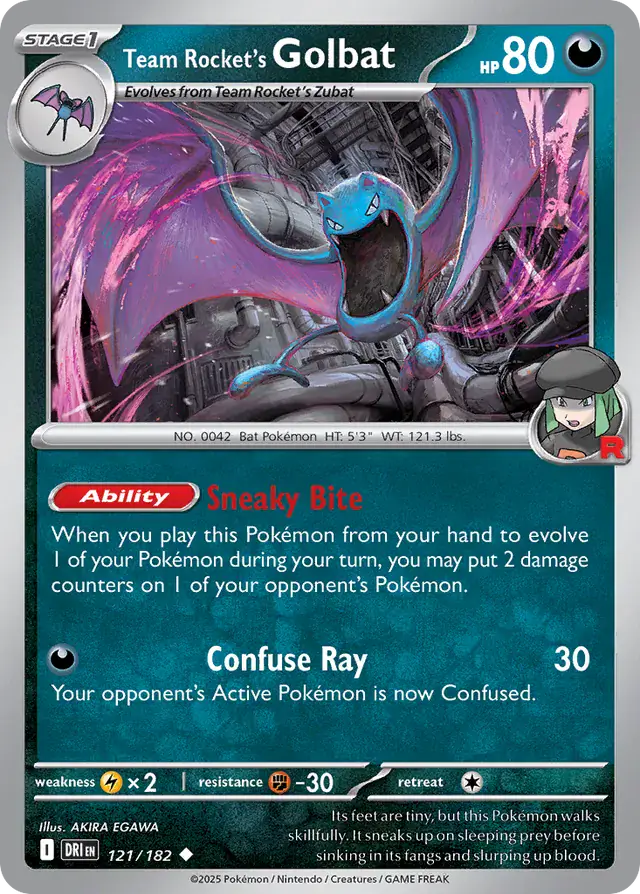 Destined Rivals - 121/182 - Team Rocket's Golbat
