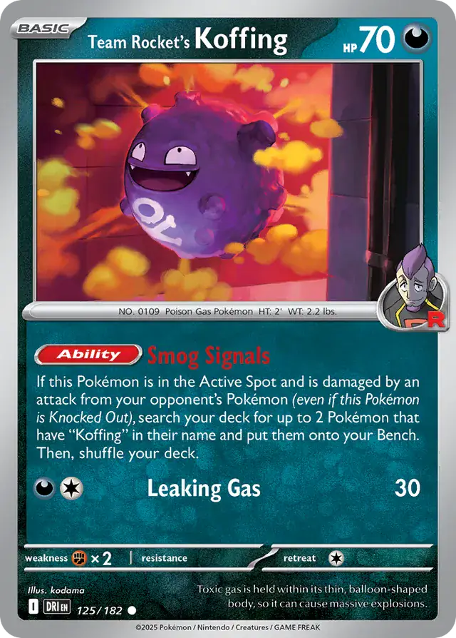 Destined Rivals - 125/182 - Team Rocket's Koffing
