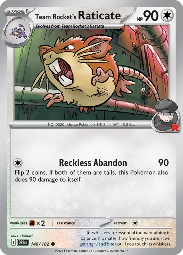 Destined Rivals - 148/182 - Team Rocket's Raticate