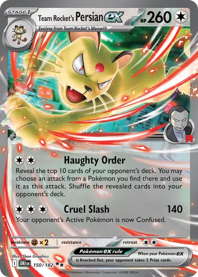 Destined Rivals - 150/182 - Team Rocket's Persian ex