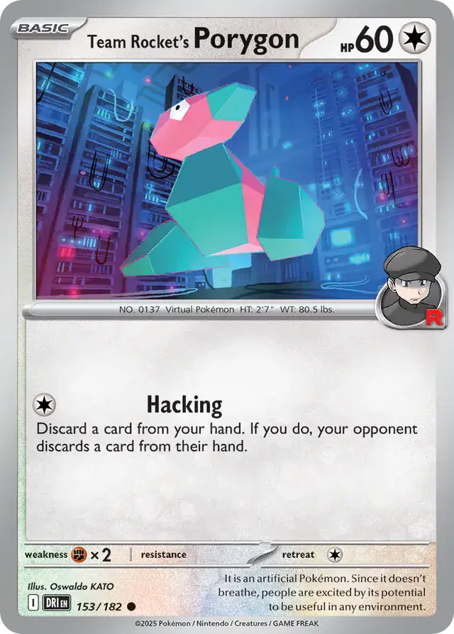 Destined Rivals - 153/182 - Team Rocket's Porygon