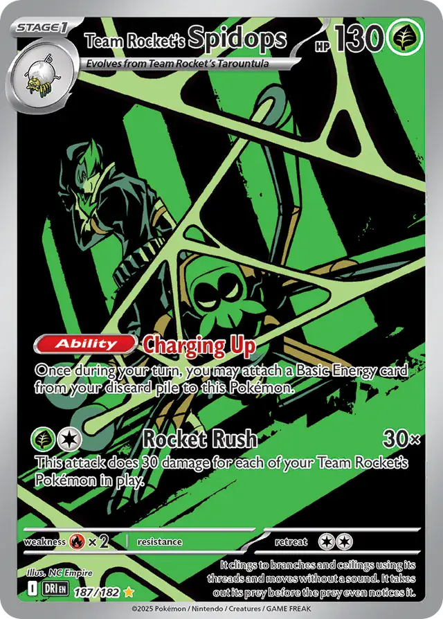 Destined Rivals - 187/182 - Team Rocket's Spidops