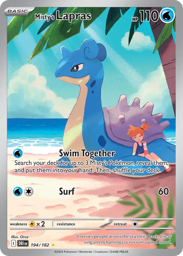 Destined Rivals - 194/182 - Misty's Lapras