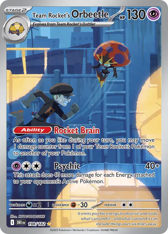 Destined Rivals - 198/182 - Team Rocket's Orbeetle