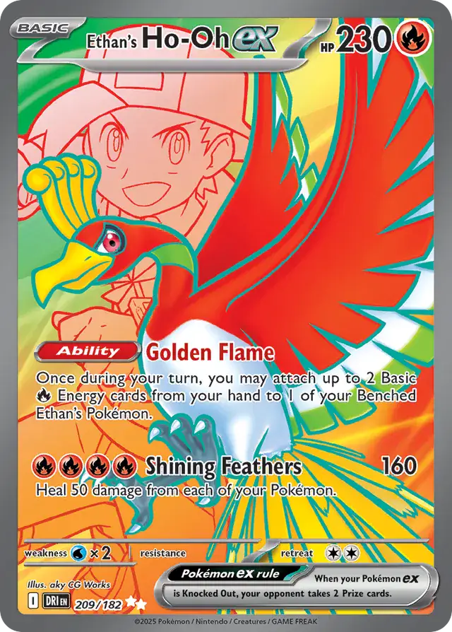 Destined Rivals - 209/182 - Ethan's Ho-Oh ex