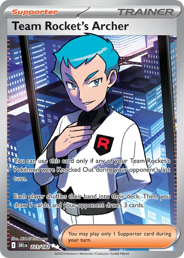 Destined Rivals - 223/182 - Team Rocket's Archer