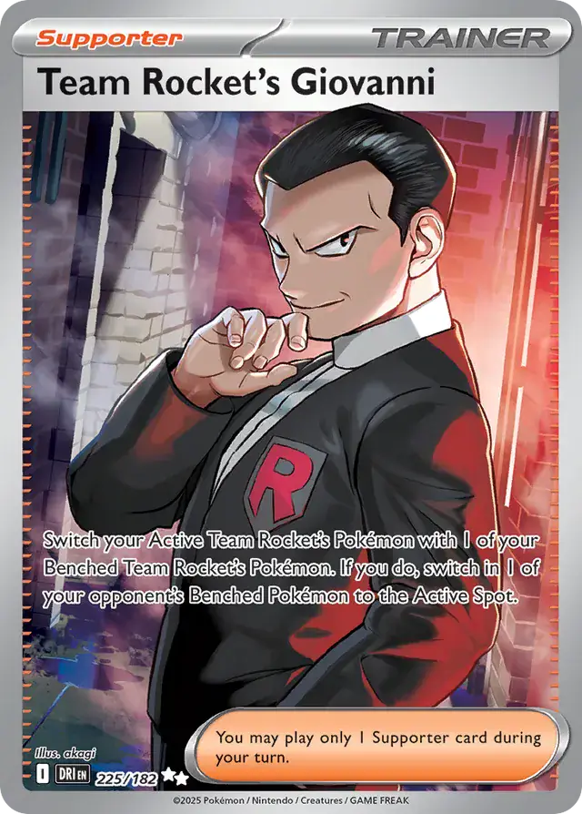Destined Rivals - 225/182 - Team Rocket's Giovanni
