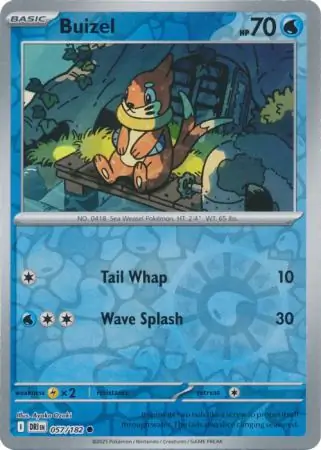 Destined Rivals - 057/182 - Buizel (Reverse Holo)
