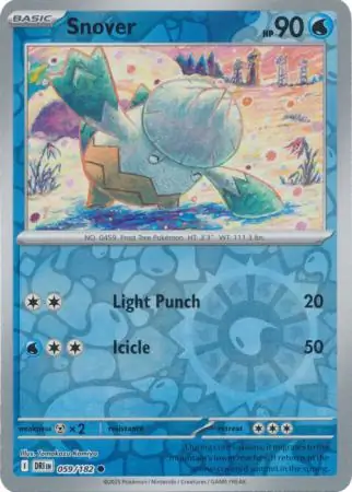Destined Rivals - 059/182 - Snover (Reverse Holo)