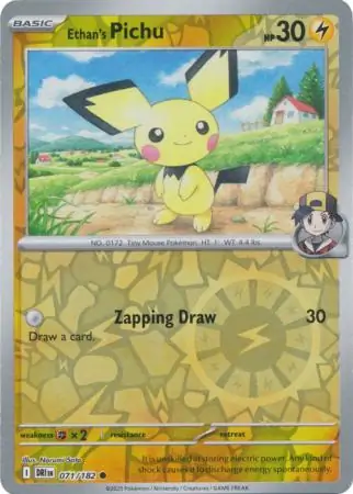 Destined Rivals - 071/182 - Ethan's Pichu (Reverse Holo)