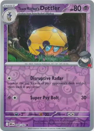 Destined Rivals - 088/182 - Team Rocket's Dottler (Reverse Holo)