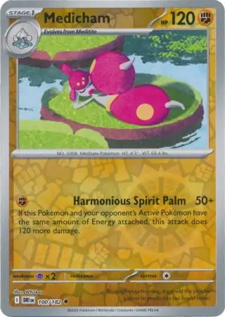 Destined Rivals - 100/182 - Medicham (Reverse Holo)