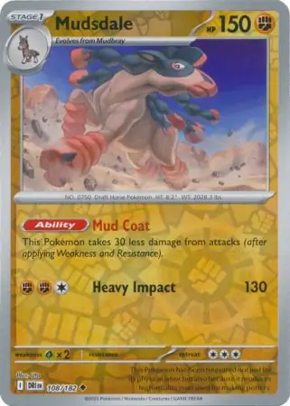 Destined Rivals - 108/182 - Mudsdale (Reverse Holo)