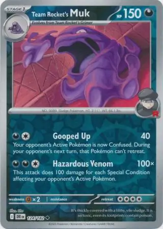 Destined Rivals - 124/182 - Team Rocket's Muk (Reverse Holo)