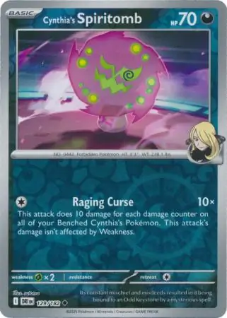 Destined Rivals - 129/182 - Cynthia's Spiritomb (Reverse Holo)